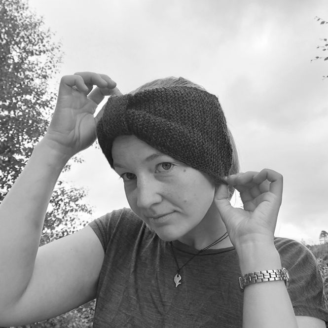 Hovedbilde Strikkepakke - Rett på pannebånd naturfarget