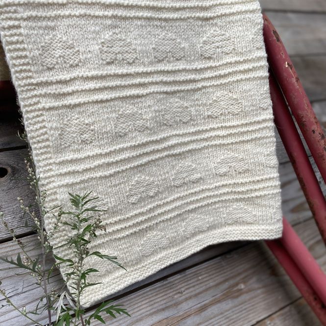 Hovedbilde Strikkepakke - Hjertevarm babyteppe