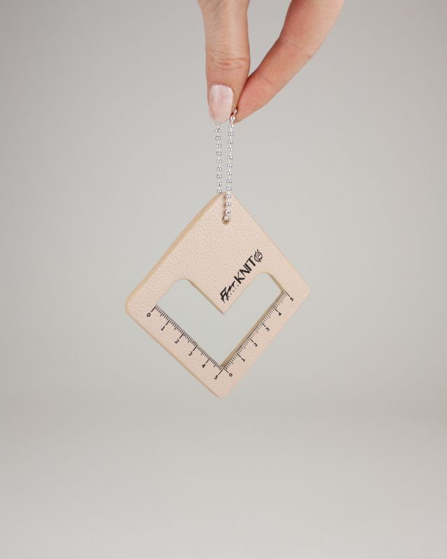 Fjør knit - Strikkefasthetsmåler