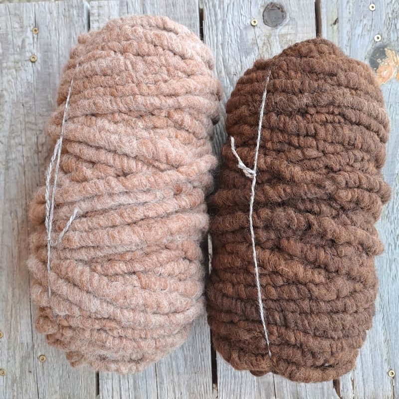 Ryegarn alpakka - Mørk brun